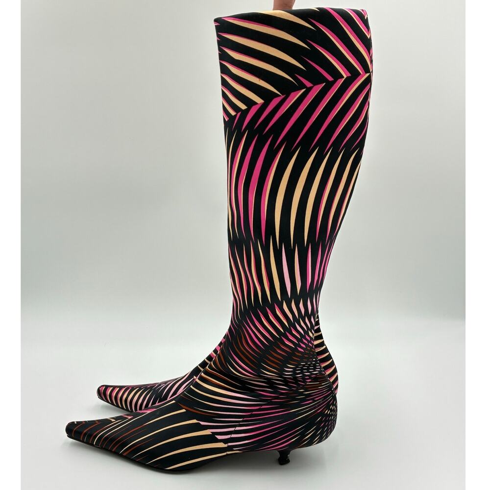 39 Missoni Satin Printed Boots - Picture 6 of 9